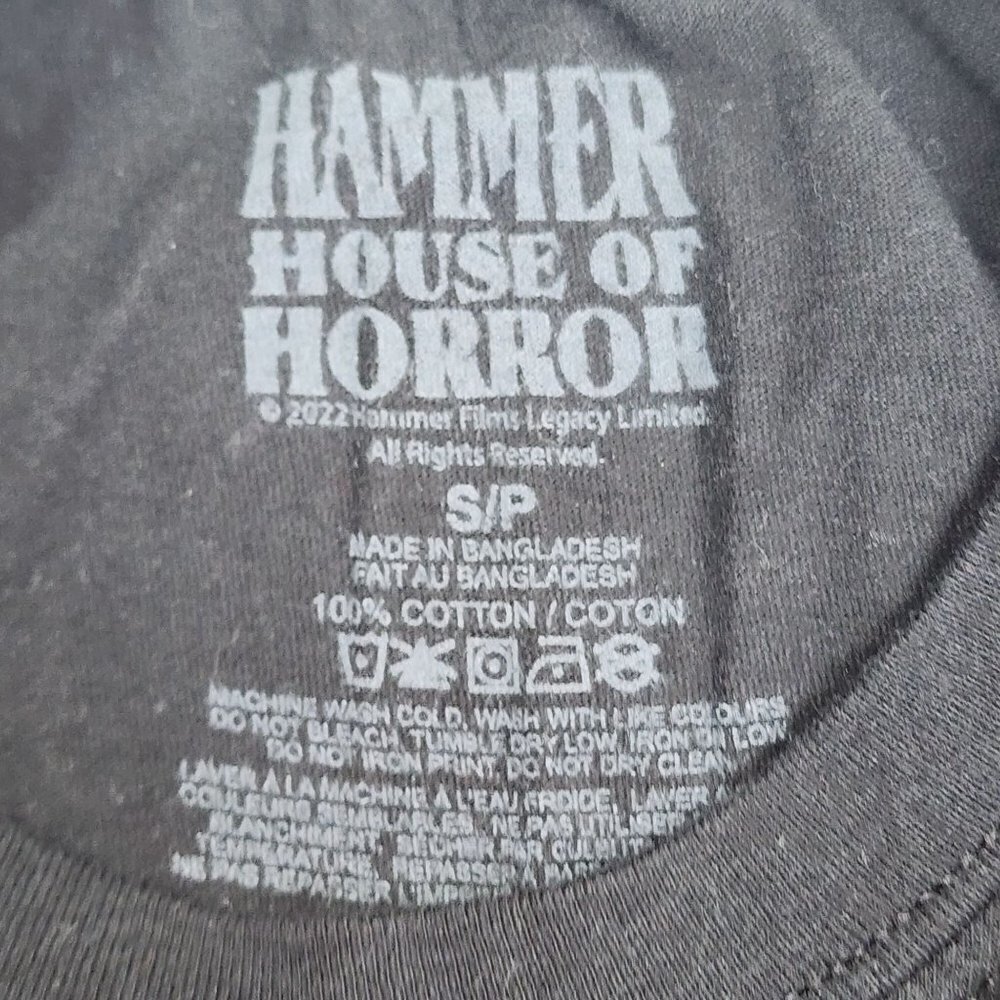 Dracula Prince Of Darkness Hammer House of Horror Movie Black Tee, Men's Small - Picture 4 of 7